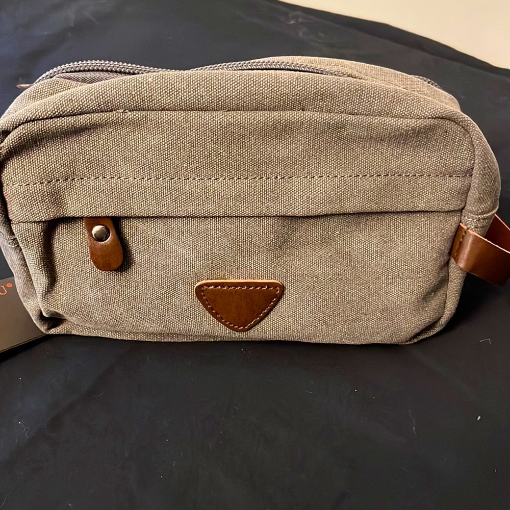 Mens rustic toiletries tote/bag